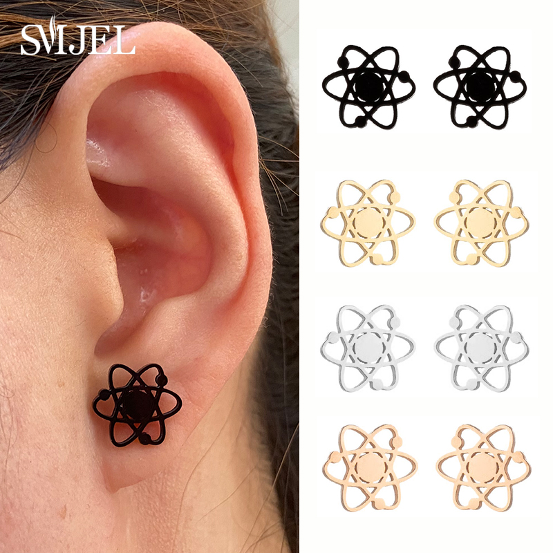 Science Buddies - Boucles d'oreilles créatives en acier inoxydable