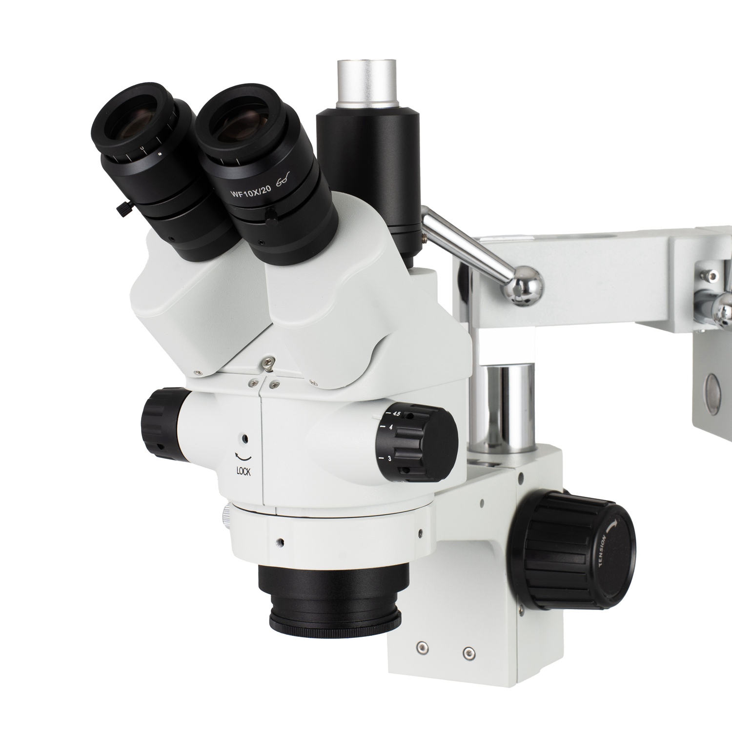 Amscope Microscope Stereo 7X-45X - Tête de microscope stéréoscopique zoom trinoculaire