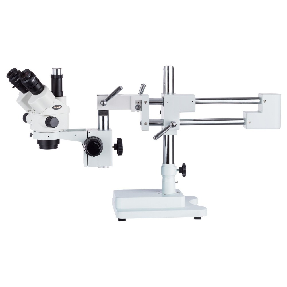 Amscope Microscope Stereo 7X-45X - Microscope stéréoscopique trinoculaire AmScope série SM-4