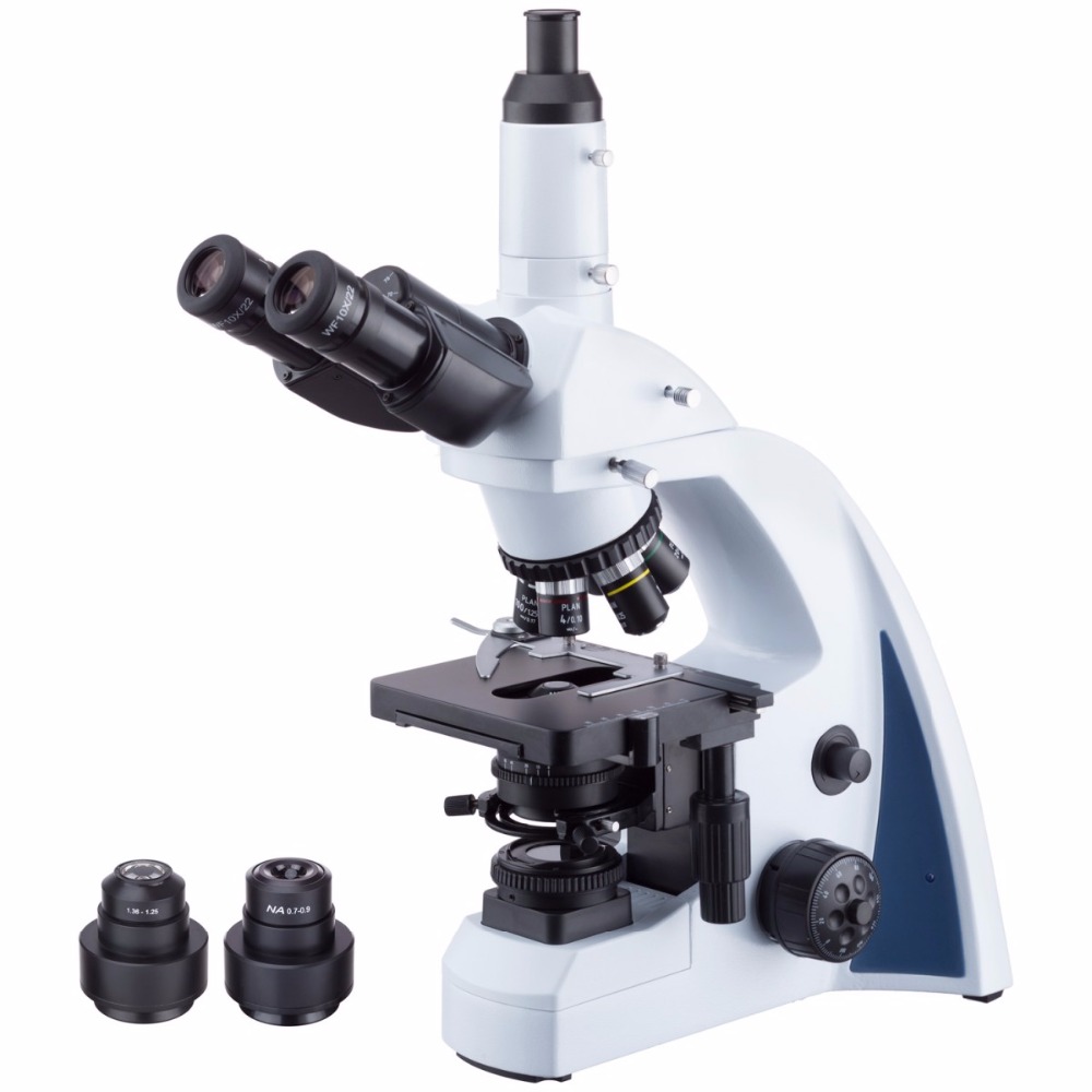Amscope Microscope Compound 40X-1000X - Microscope trinoculaire composé Darkfield corré par