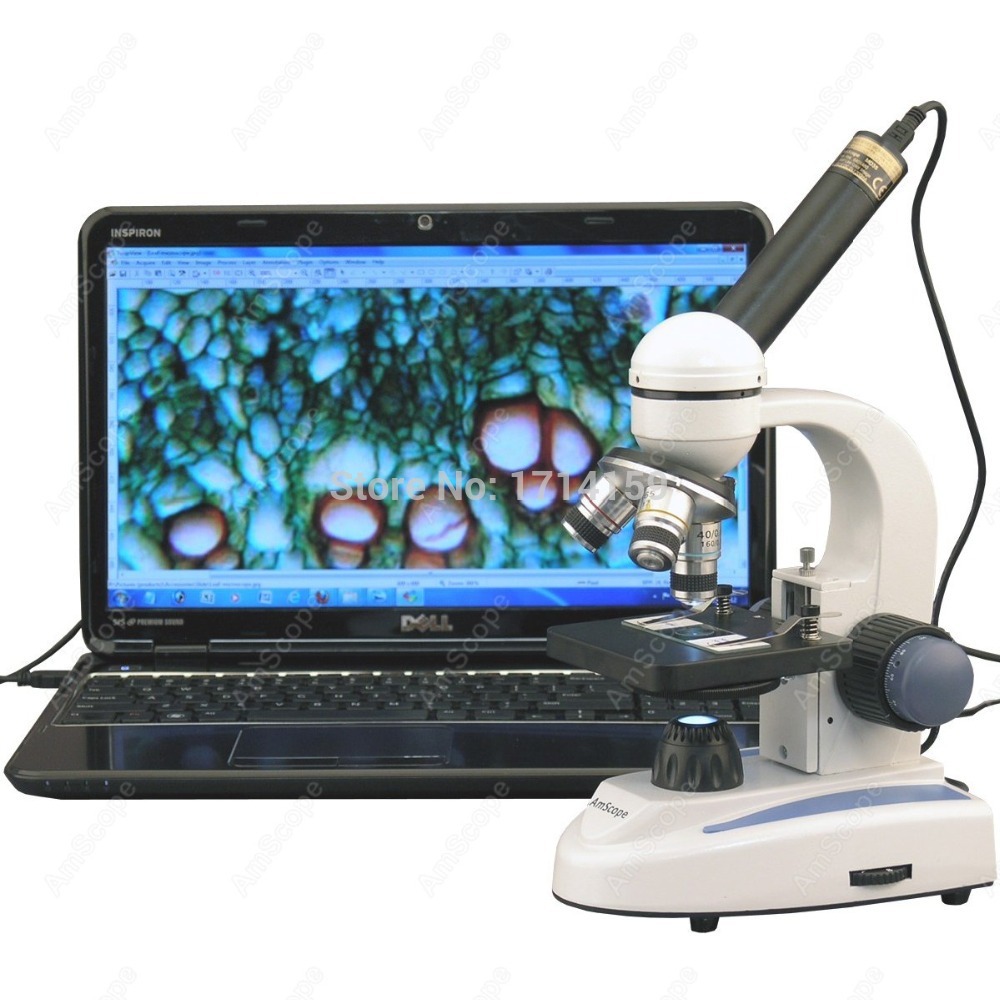 Microscope composé à tête mono - Amscope Microscope Compound 40X-1000X avis et prix