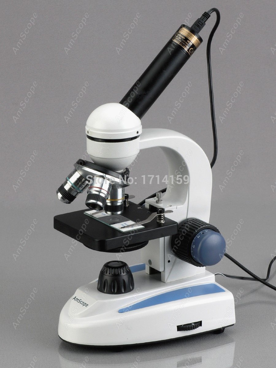 Microscope composé à tête mono - Amscope Microscope Compound 40X-1000X avis et prix